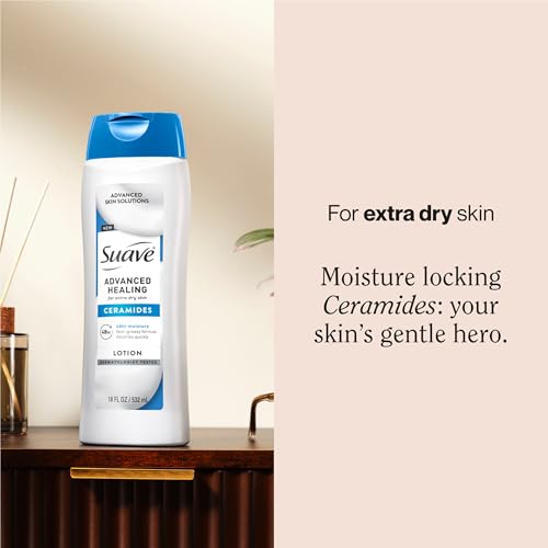 Suave Advanced Healing Hand & Body Lotion - Clean & Fresh 18 Fl Oz Pack of 6