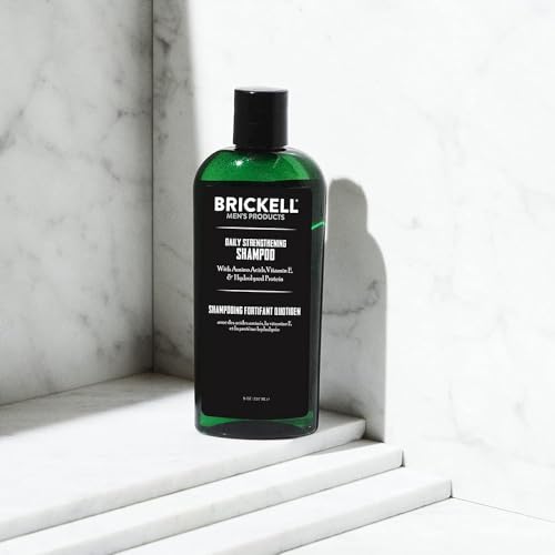 Brickell Men’s Daily Strengthening Mint & Tea Tree Shampoo 8oz - Sulfate & Paraben Free