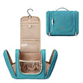 Hanging Toiletry Bag for Women - Large Blue Travel Organizer with Hook
