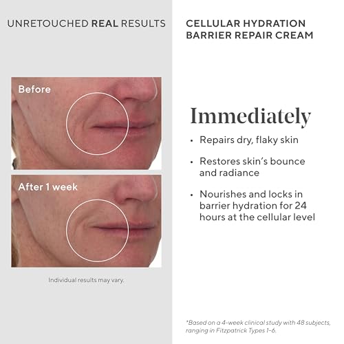 Murad Cellular Hydration Barrier Repair Cream ? Face Moisturizer with Bilberry, Omega Fatty Acids, and Soothing Allantoin for Dry Flaky Skin, Restoring Bounce, Smoothness and Radiance ? 1.7 Fl Oz