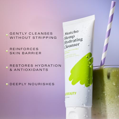 Gentle Hydrating Facial Cleanser with Matcha & Hemp — 2 x 120 mL (4.05 Fl Oz) Pack of 2