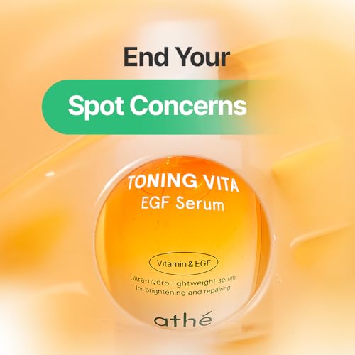 athé EGF Serum 1 Fl Oz - Peptide & Vitamin C Brightening Skincare