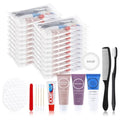 Toiletries Kits Bulk Disposable Travel Supplies, Personal Hygiene Care Essentials Men Women Trial Size Toiletry Sets Amenities for Hotel/Camping/ Charity/Homeless/Shelter/Relief 7 in 1 (20 Pack)