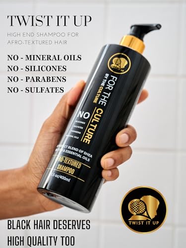 Moisturizing Shampoo & Conditioner Set for Afro-Textured Hair - Sulfate & Paraben-Free, Natural Ingredients