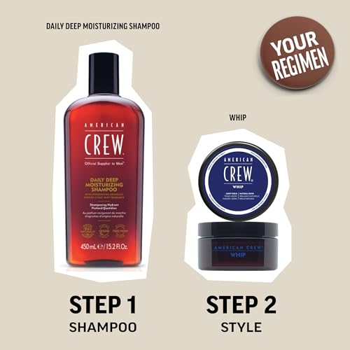 American Crew Whip Styling Cream Natural 3oz Pack of 2 - Light Hold & Shine