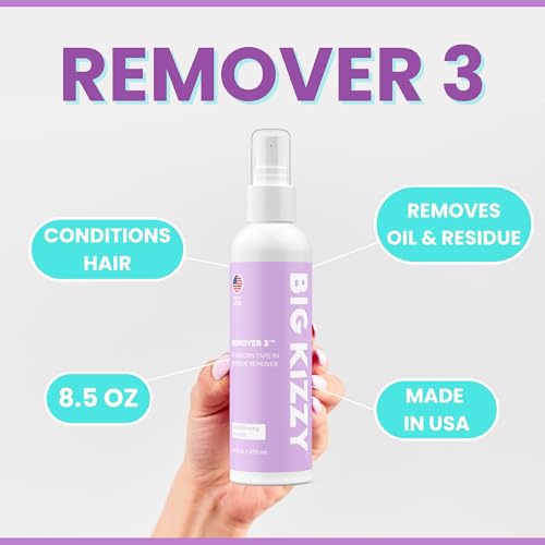 Big Kizzy Remover 3 for Recon & Residue - 8oz (Pack of 1) - Adhesive & Tape Extension Remover