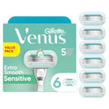 Gillette Venus Extra Smooth Sensitive Razor Blade Refills - 6 Count, Compatible with Venus Handles