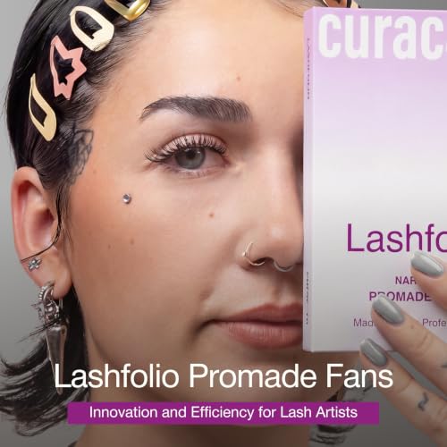 Curacoro LashFolio Narrow Wispy 7D-0.05 C Curl Promade Fans, 8-13mm