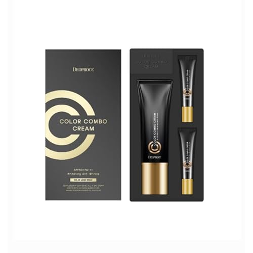 Deproce Color Combo CC Cream SPF50+ PA+++(#21 Natural Beige) I Anti-Wrinkle, Hydrating CC Cream I Strong Glow Effect for Silky, Radiant Skin I Korean Skincare