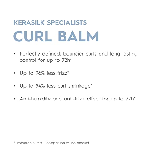 Kerasilk Curl Balm - Defined & Bouncy Curls, Frizz Control - 5 Fl Oz