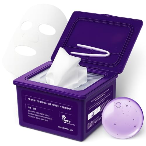 Hydrating & Firming Collagen Sheet Mask - 31 Count Facial Masks for All Skin Types