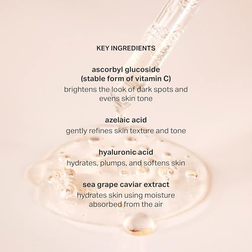 Vitamin C Glow Serum by Cocokind, Brighten Dullness and Improve Skin Tone and Texture, Hydrating Face Serum Formulated for Sensitive Skin, Cruelty Free, Fragrance Free, Vegan, 1 Fl Oz, 3 Pack