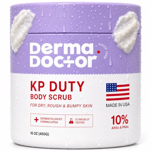 DERMAdoctor KP Bump Eraser Body Scrub 16oz Unscented - Exfoliates Keratosis Pilaris