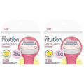 Schick Intuition Lemon Renewing Moisture Women Razor Refill Cartridges, New Version 2022 (Lemon6Count(2Pack))