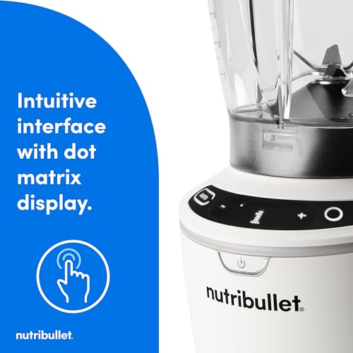 Nutribullet SmartSense 5-Speed Full-Size Blender 1400W Matte White