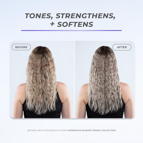 XMONDO Supernova Blonde Toning Conditioner 8 Fl Oz – Vegan, With Jojoba Oil & Vegetable Proteins, Violet Pigments (Pack of 1)