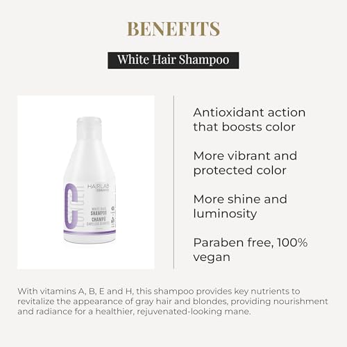 White Hair Shampoo for Blonde & Gray Hair - Brightening & Toner - 300ml