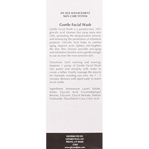 GlyMed Plus Age Management Gentle Facial Wash, 8 Ounce