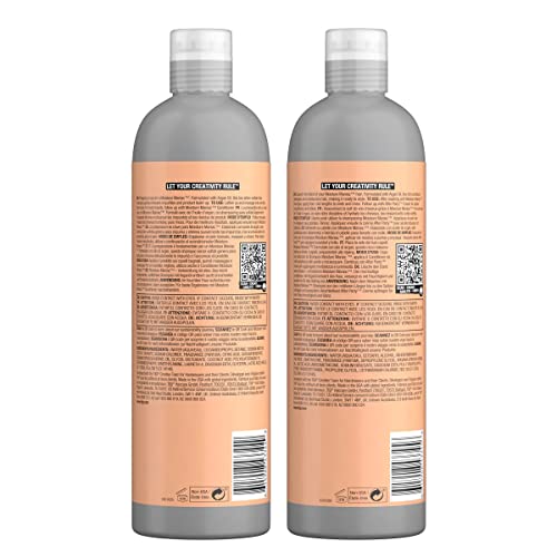TIGI Bed Head Sulfate Free Shampoo and Conditioner Set for Dry Hair, Moisture Maniac Hair Care with Argan Oil, 25.36 fl oz, 2 Pack