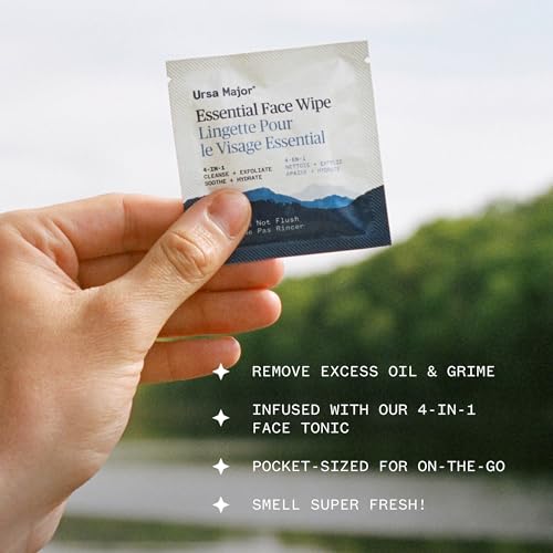 Refreshing Orange Lavender Fir Face Wipes - 20 Count Biodegradable & Cruelty-Free