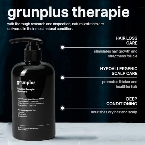 Grunplus Herbal Hair Growth Shampoo for Thinning Hair - 8.45 fl oz