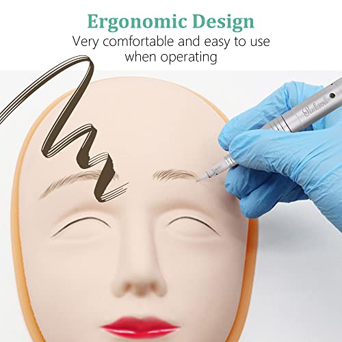 Permanent Makeup Machine Microblading Pen for Eyebrow Lip & Eyeliner - Silver - Machine