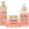 SheaMoisture Curl Care Bundle, Coconut & Hibiscus, Locks Enhancing Smoothie, Hold & Shine Moisture Mist, Frizz Free Mousse for Curly Hair, Wavy Styles, Natural