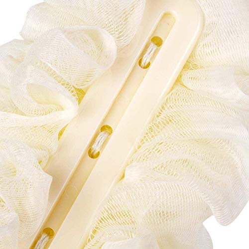 Arswin 4-Pack Back Scrubber with 18in Anti-Slip Handle, Soft Nylon Mesh Loofah Bath Brush (4 Color)