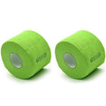 2 Rolls Barber Neck Strips Disposable Flexible Strentchy Paper Neck Bands Hairdressing Wrap Paper Tape Barber Supplies Accessories for Salon Coloring Haircutting Styling (Green)