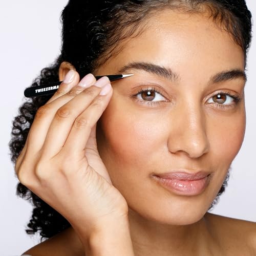 Tweezerman Stainless Steel Point Tweezers - Midnight Sky Eyebrow Precision Tool