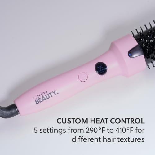Cortex Beauty 1.5 Inch Infrared Thermal Blowout Brush, Heated Volumizer for Salon-Quality Hair