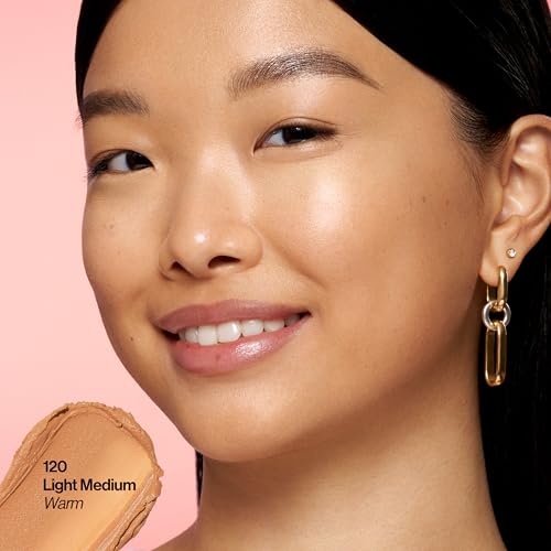 Revlon Glimmer Tinted Moisturizer Stick for Face, Lightweight Foundation, Hydrating Skincare-Infused Makeup, 120, 0.31 oz