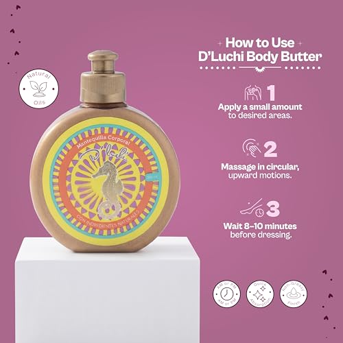 Body Butter with Gold Glitter & Coconut Oil - Hydrating 10 Oz