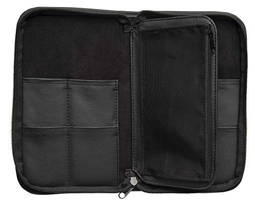 Professional Shear and Tool Case for Stylists and Barbers, Black, 8-Pocket