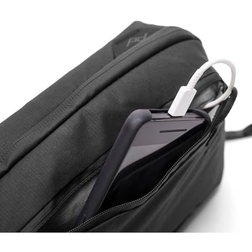 Peak Design Tech Pouch Black - Regular Electronics Organizer for Travel & Daily Carry