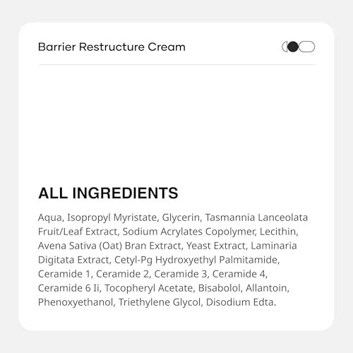 Cureskin Restructure Cream | Oat Bran Extract Helps to Sooth & Moisture Skin | Ceramides Helps to Maintain Barrier Function, Locks in Moisture & Prevents Dryness | Hydrates & Improves Skin Texture