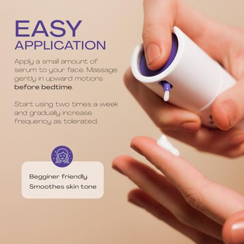 Age Rewind Retinol Serum - Gentle Night Skin Treatment with Bakuchiol & Niacinamide - Smooths Fine Lines & Brightens Skin - 1 fl oz - Variation of THIS listing