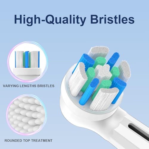 10 Pack Replacement Toothbrush Heads for Oral B iO Series - Medium Bristle Electric Toothbrush Compatible