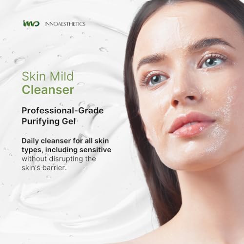 INNOAESTHETICS Soft Cleanser, Professional-Grade Purifying Gel, pH Balanced Daily Face Cleanser for Sensitive Skin, Formula 2712