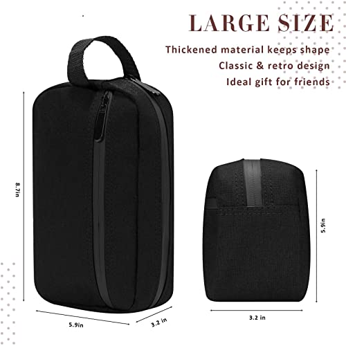 Hillban Black 9-Piece Portable Waterproof Toiletry Bag Travel Organizer