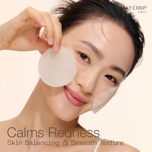 MAY COOP Raw Moisture Toner Pads with Maple Sap & Chamomile, Hydrating & Exfoliating, 70 Count