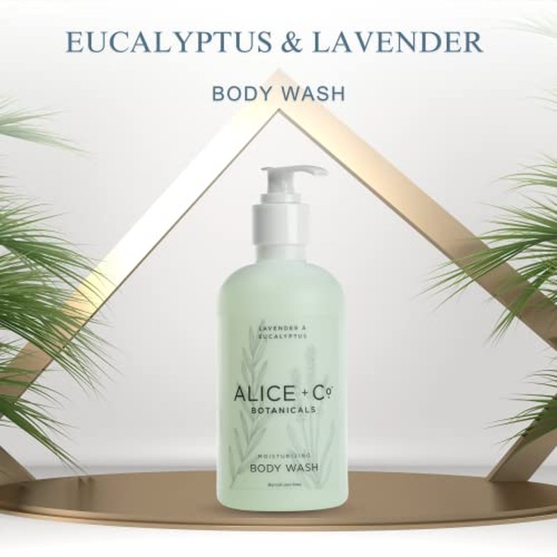 Alice + Co. Skin Care Bundle - Body Wash & Body Lotion - Lavender & Eucalyptus - 1 of Each