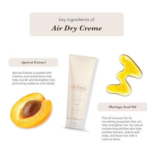 Shibui Air Dry Hair Cream for Frizz Control & Shine - 6 Oz