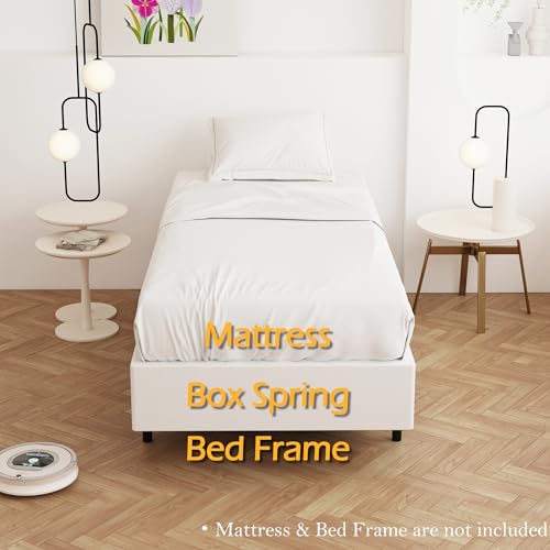 Twin Box Spring 9 Inch Twin Bed Base with Fabric Cover – Maenizi