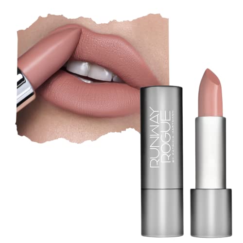 Runway Rogue Moisturizing Matte Lipstick - Guest List, 90s Nude Lip Color