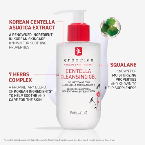 Gentle Centella Asiatica Face Wash - Korean Skin Care for Hydration & Detox