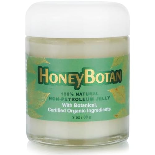 Beesaluxe HoneyBotan - 100% Natural Unpetroleum Skin Balm with Organic Ingredients - Petroleum Jelly Alternative for Lips, Hands, Baby Care, Makeup Remover, and More (2 Ounce)