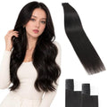 Remy Human Hair Tape-In Extensions 18 Inch #1B Natural Black - 50g 20PCS Variation
