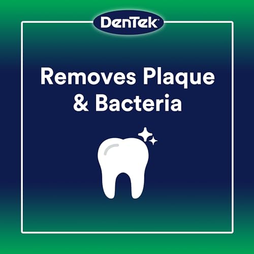 DenTek Mint Floss Picks Advanced Clean 150 Count Pack of 6 - Fluoride, Non-Breaking