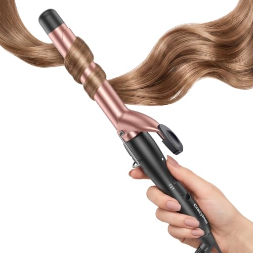 CrazyMar 1 Inch Ceramic Coating Curling Iron with Fast Heat-Up to 430°F